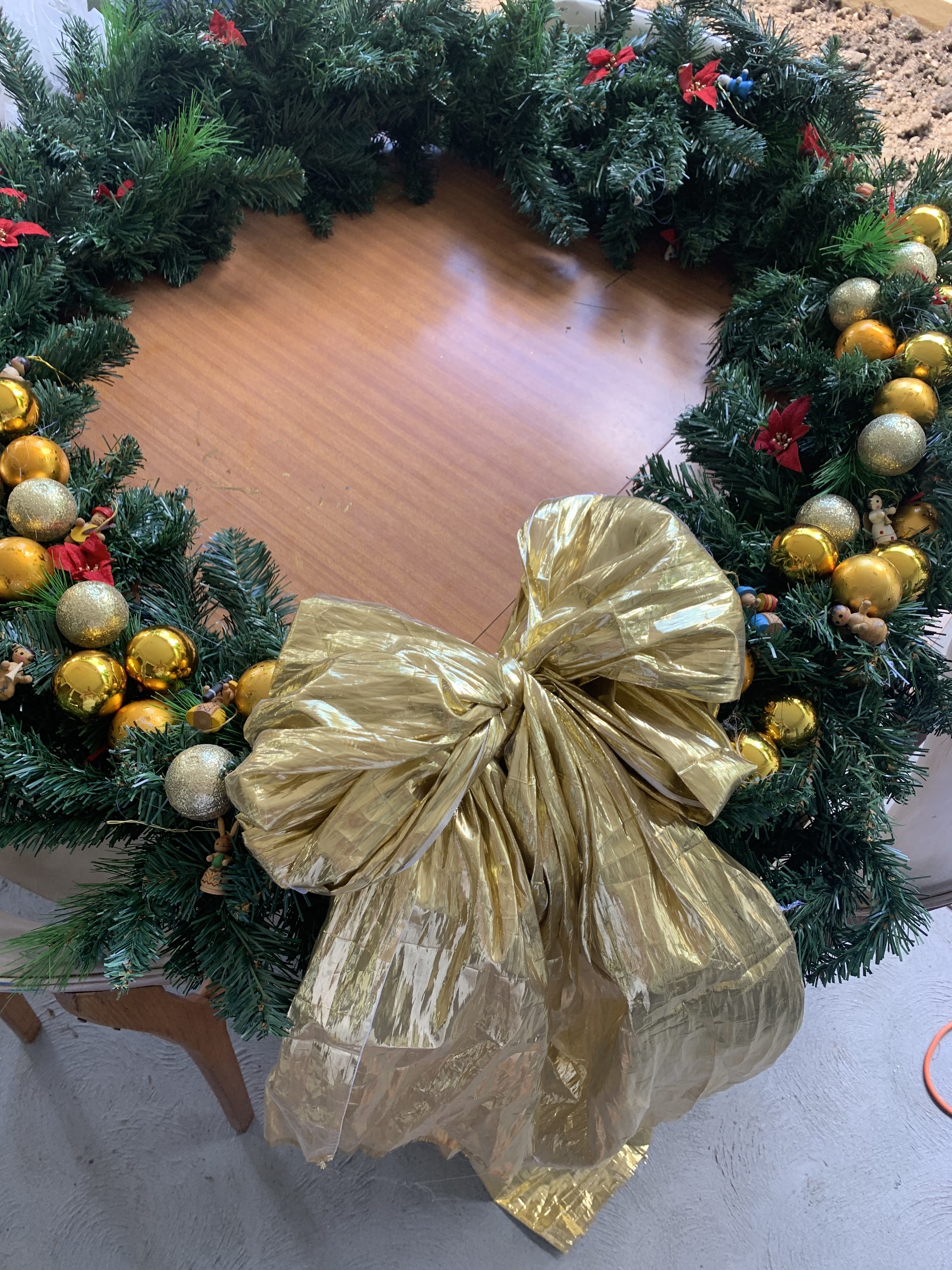 Upcycled Christmas Tree Wreath